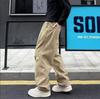 [Overalls] Multi-color Scimitar Wide-leg Pants Casual Pants Overalls Men's Autumn American Men's and Women's Tide Brand Splicing