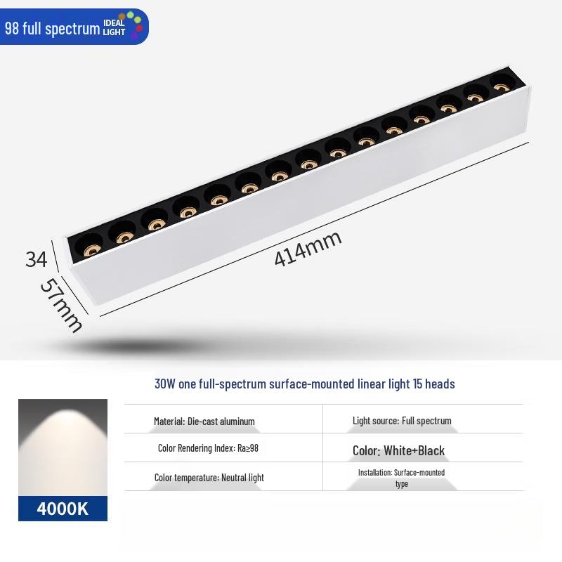 Surface Mounted Linear LED Spotlight
