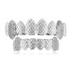 New Trend Hip Hop Jewelry Iced Out CZ Cubic Zirconia Teeth Grillz Mouth Punk Fang Teeth Top Bottom Set Bling Grillz Jewelry Gift