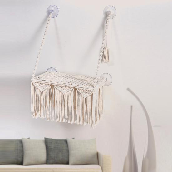 Hamac Pisică Bohemian Ventuză Portantă Puternică Ușor de Agățat Confortabil