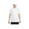 Letter Print Pattern Round Neck Sports Short Sleeve T-Shirt Men T-Shirt White FN0792-100