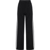 Women's Pants Adidas Knitted Sweatpants Women's Black Moderate Straight Fit Pants