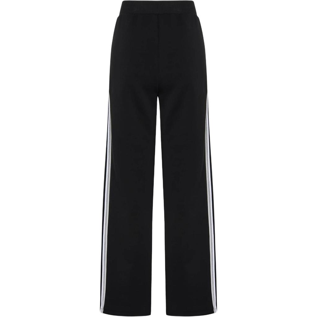 Women's Pants Adidas Knitted Sweatpants Women's Black Moderate Straight Fit Pants