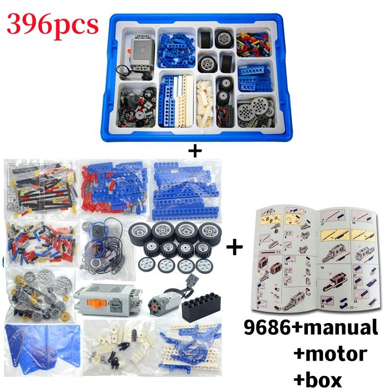 STEM 9686 Piese Tehnice Multi-Tech Programare Educațional Set Blocuri de Construcție-Set Putere pentru Copii Jucărie Cadouri-Învață prin Joc