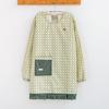 2023 Women's Long Sleeve Printed Kitchen Apron - Oil-Proof Fashion Smock for Cooking