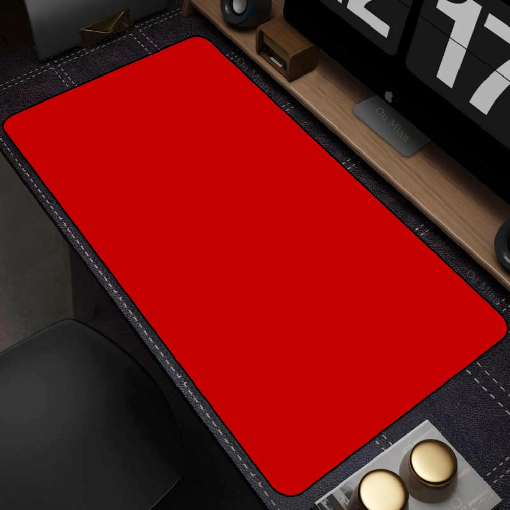 Large Black Desk Mat Solid Color Simple Computer Laptop Mouse Pad Girls Gaming Mousepad Rubber Non-Slip Cushion Office Deskmat