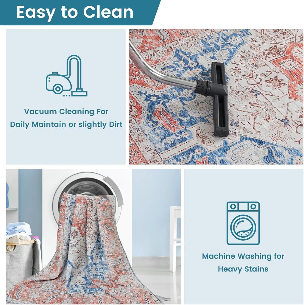 Retro Style Imitation Cashmere Washed Back Carpet American Living Room Sofa Table Cushion Bedroom Decorative Carpet