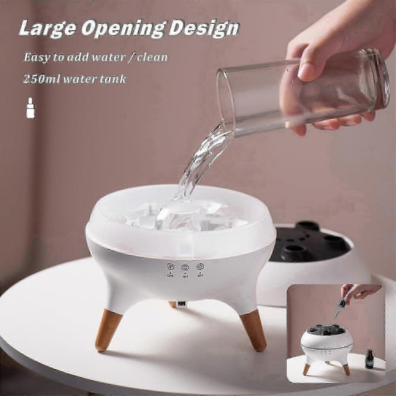 Dancing Jellyfish Essential Oil Diffuser, Unique Jellyfish Aromatherapy Humidifier with 7 LED Colors, Remote Control for Bedroom Office