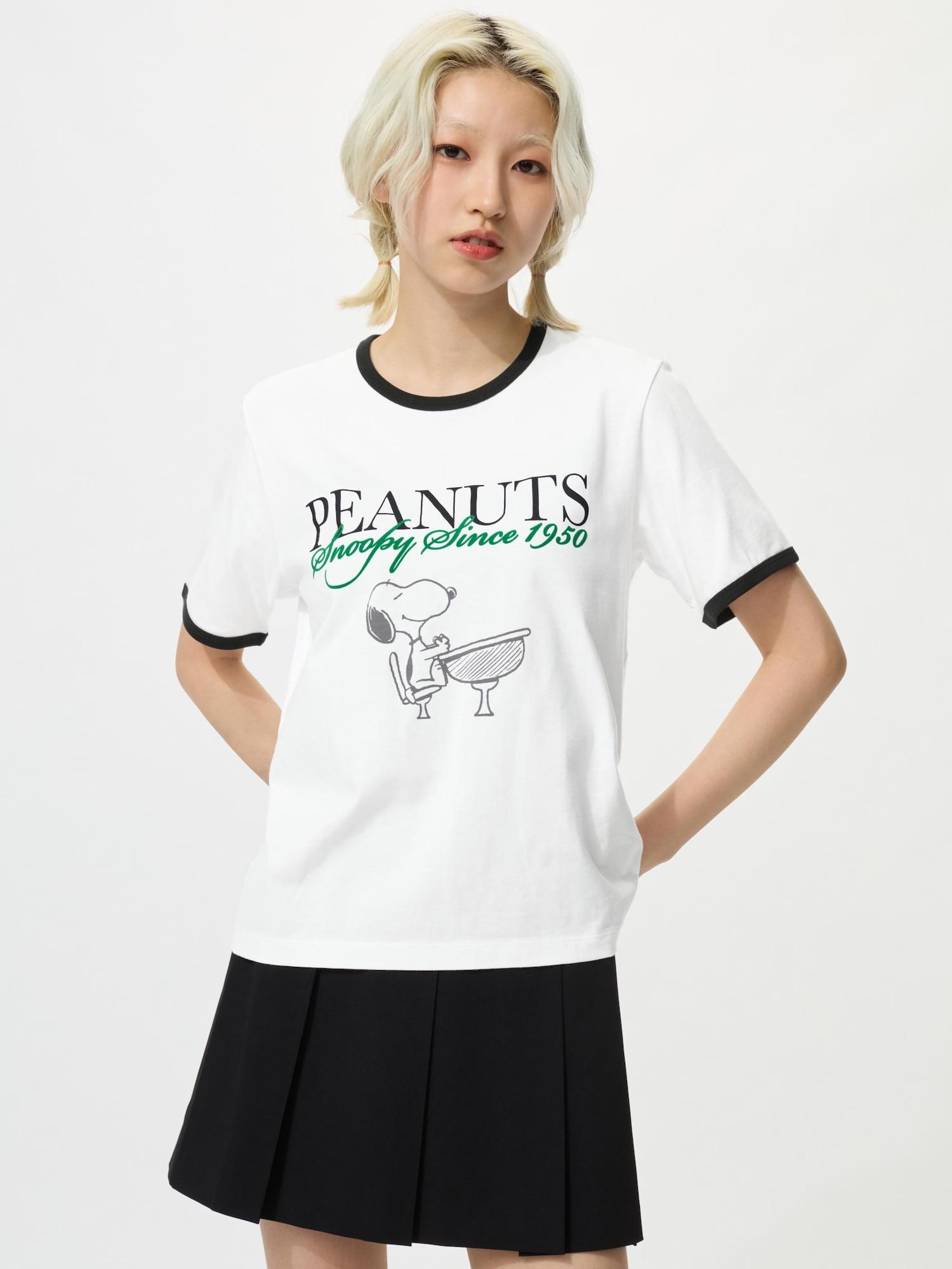 Uniqlo Япония PeanUts Ut 00 WHITE/XS