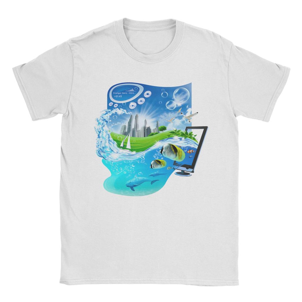 Unisex Unisexs Frutiger Aero T Shirts Tech The Future That Was Promised 100 Cotton Humorous Short Sleeve Tees Plus Size Tshirts