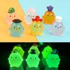 Cute Cartoon Luminous Chicken Car Ornaments Moss Micro Landscape Ornaments Dollhouse Decor Diy Desktop Decoration Toys