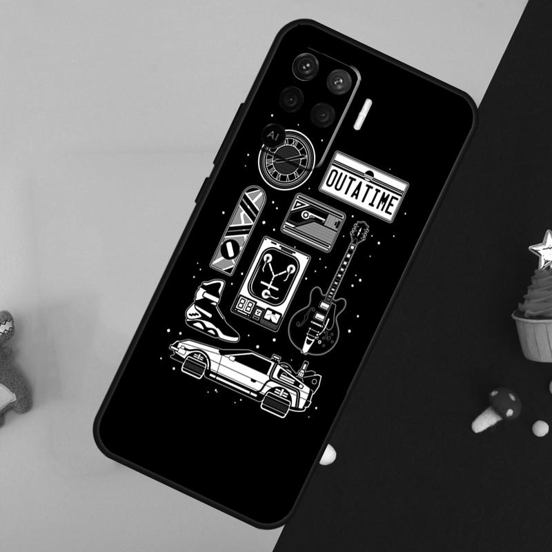 Back To The Future For OPPO A79 A58 A78 A98 A53S A57S A54S A74 A94 A17 A77 A5 A9 A96 A76 A16 A52 A72 A15 Case