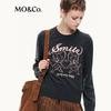 MO&Co. Damen Pullover 100% Wolle Cartoon