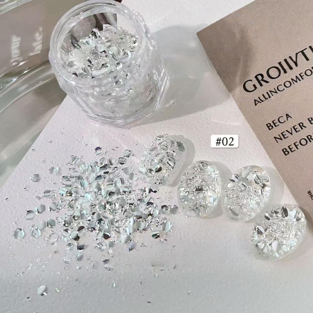 Fashion Glitter Nail Art Sequins Blinking Sequins Nail Art Charms Nail Art DIY Flash Nail Art