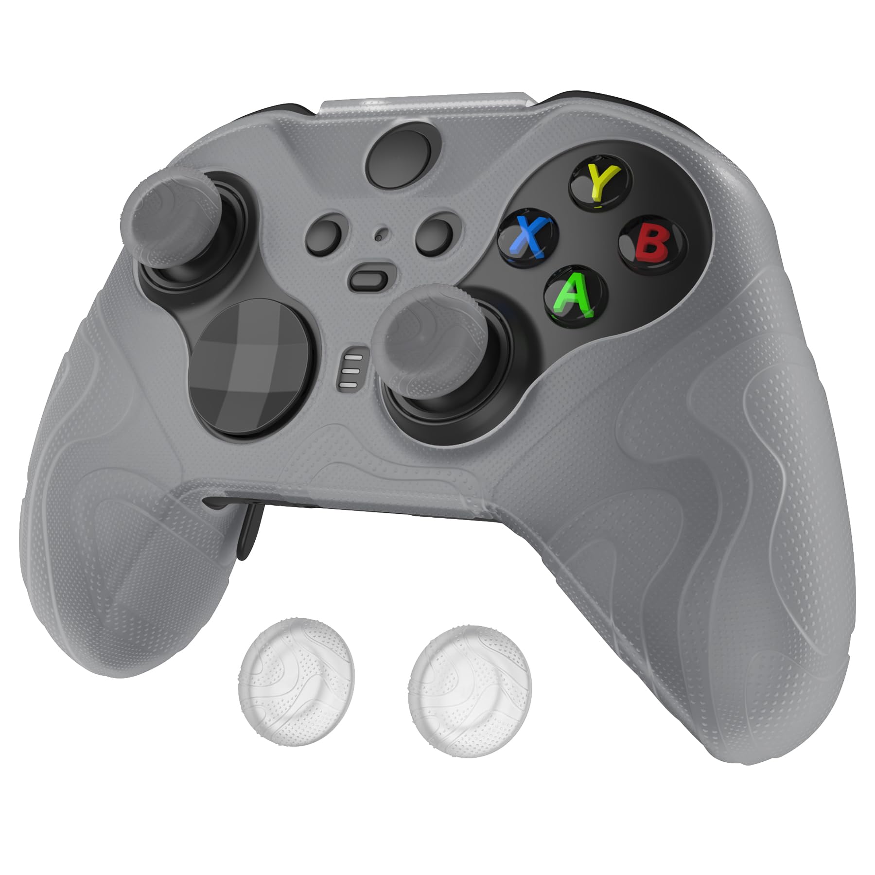 

PlayVital Mountain Range Edition Compatible with Xbox Elite Wireless Controller Series 2 Elite Series 2 Core Silicone Cover with Thumb Grip Clear