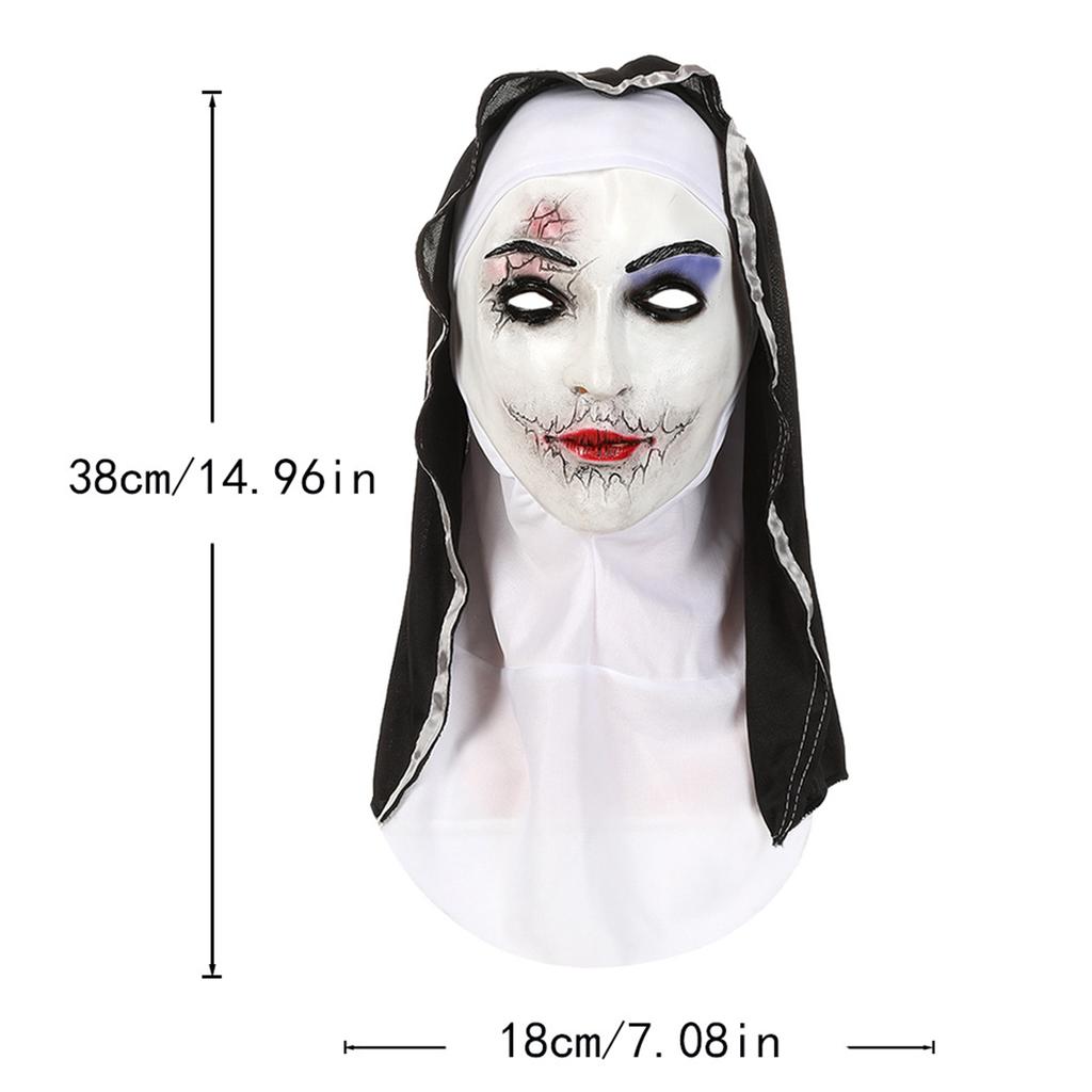 Halloween Latex Mask Screaming Zombie Full Head Mask Cosplay Scary Ghost Face Prop for Party Costume Conventions