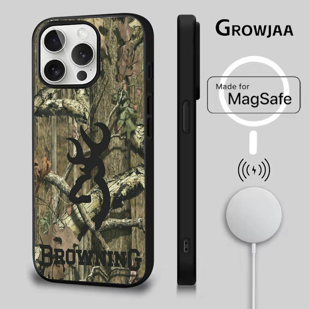 

Deer Hunting Camo Phone Case For iPhone 16e,16,15,14,13,12,11,Plus,Pro,Max,Mini Magsafe Magnetic Wireless Charging iPhone13mini