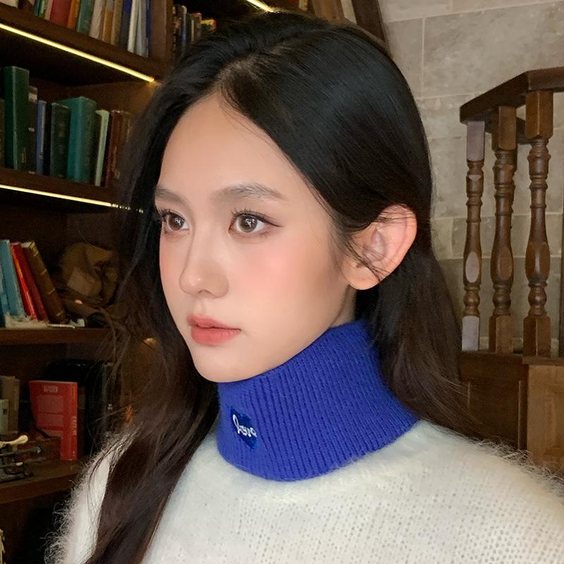 Simple Thickened Knitted Vertical Line Love Straps Versatile Scarf Warm Headband Outdoor Sports Windproof Hairband
