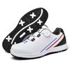 Foreign trade golf shoes men's and women's waterproof rotating button couple golf shoes casual sports shoes