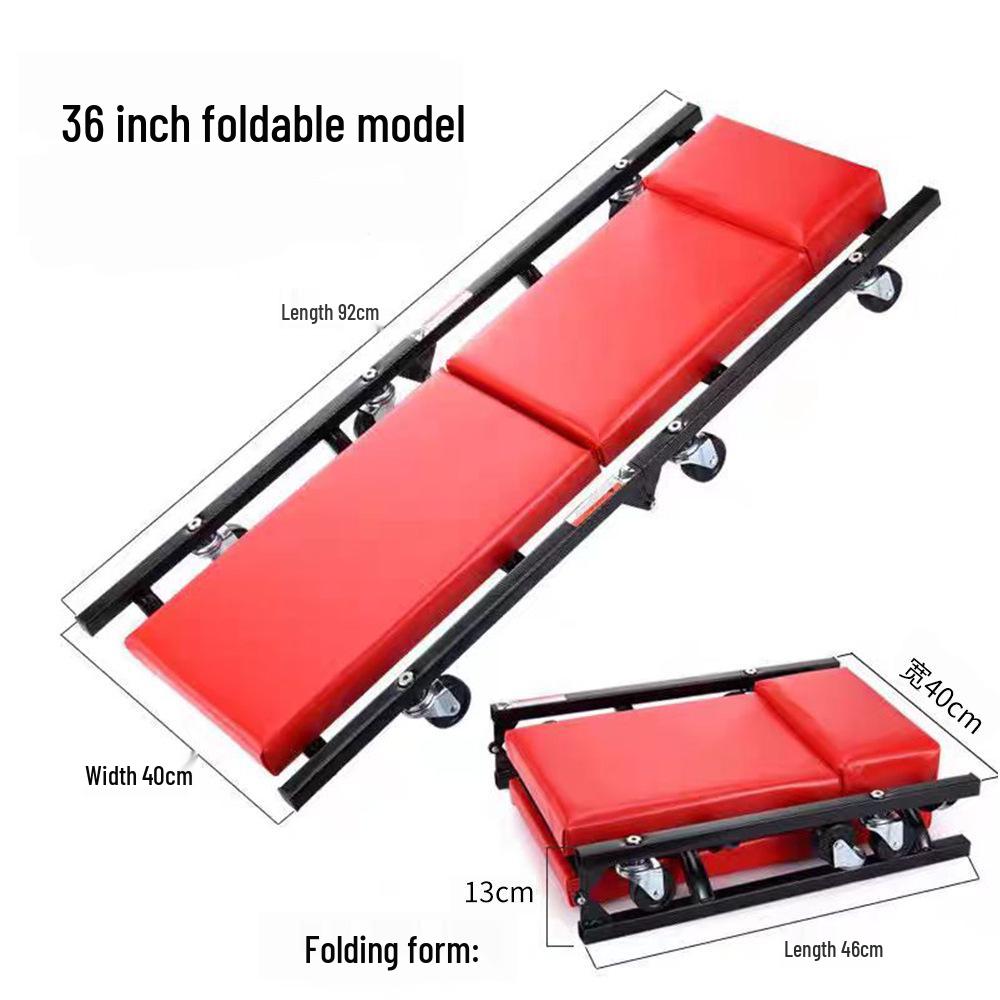 Folding Sponge Auto Repair Creeper - 36" & 40" Car Chassis Skateboard