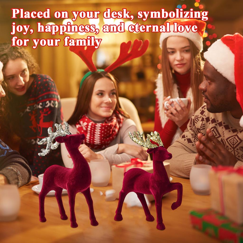 Julrenar Plysch Hjortprydnader Juldekorationer