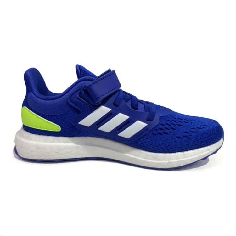 adidas Slip Resistant Abrasion Resistant Low Top Kids' Running Shoes Blue Green Kids' JI2051