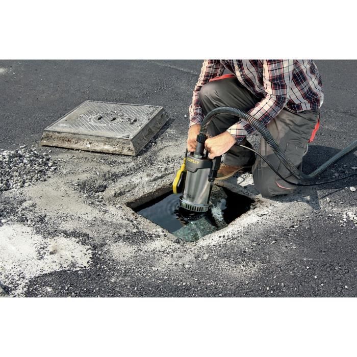 Stanley - pompe immergie - acier inoxydable - eau claire - 750 w