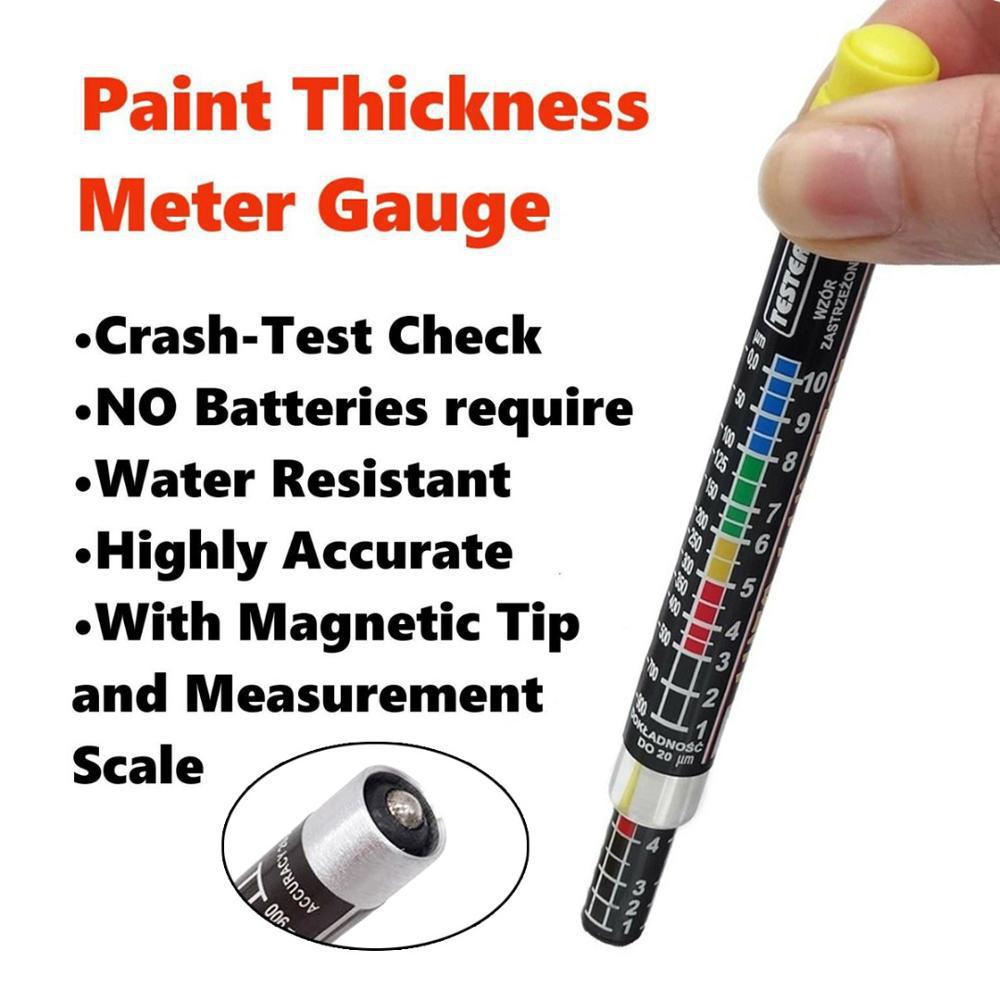 Car Paint Thickness Tester Pen with Scale Portable Car Paint Coating Tester Meter for Car Body Paint Meter Tools