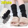 40cm JK College Style Knitted Warm Socks Autumn Winter Over Knee Boot Cuffs Lengthened Leg Warmers Women's Lolita Long Socks