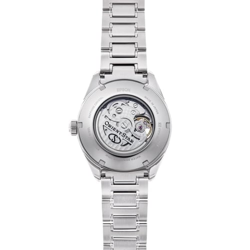 Orient Star M34 F7 Semi-Skeleton Automatic Watch, Men's Blue-Green, Made In Japan, with a 2-Year Manufacturer's Warranty (RK-BY0001A)