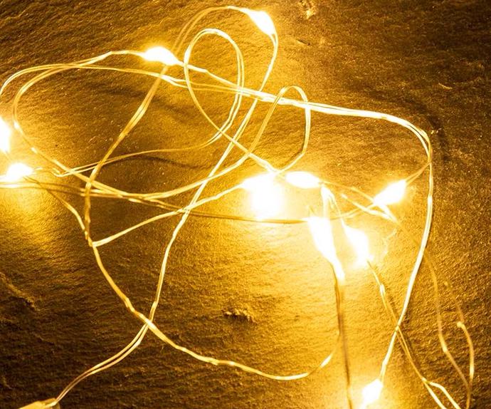 Angel Wing Feather String Lights Cake Topper Ornaments