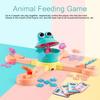 Electric Dinosaur Feeding Game Toy Movable Big Mouth Frog Food Launcher Multiplayer Competitive Animal Feeding Toy Toddlers Boys Girls