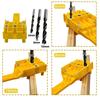 Woodworking Dowel Jig Fits 6/8/10mm Drill Guide W/ Drills Metal Sleeve Wood Drilling Doweling Hole Saw Tools Handheld Jigs