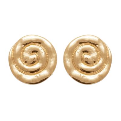 [R7461] - Gold Plated 'Cléopatra' Earrings - 5x5 Mm
