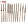 12Pcs Split Mandrels Sandpaper Clamp Kit 2.35mm/3.0mm Shank Sandpaper Clip Straight Split Mandrels Clip Type Rotary Tool