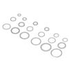 540Pcs Sealing Washer Kit Corrosion Resistant O Ring Aluminum Alloy Washer Set for Automobiles