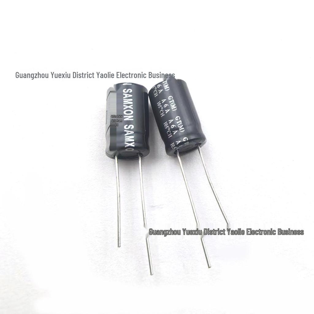 50V 470uF Electrolytic Capacitor 10×16mm SAMXON Filtering Audio Component