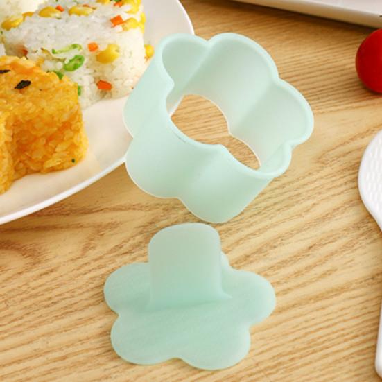 1 Set DIY Japanische Kinder Reisbällchenform Lebensmittelqualität Presse Design Niedliche Bärenblüte Herzförmige Sushi-Form Küchenzubehör