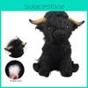 Adorable 11in Scottish Highland Cow Plush Toy