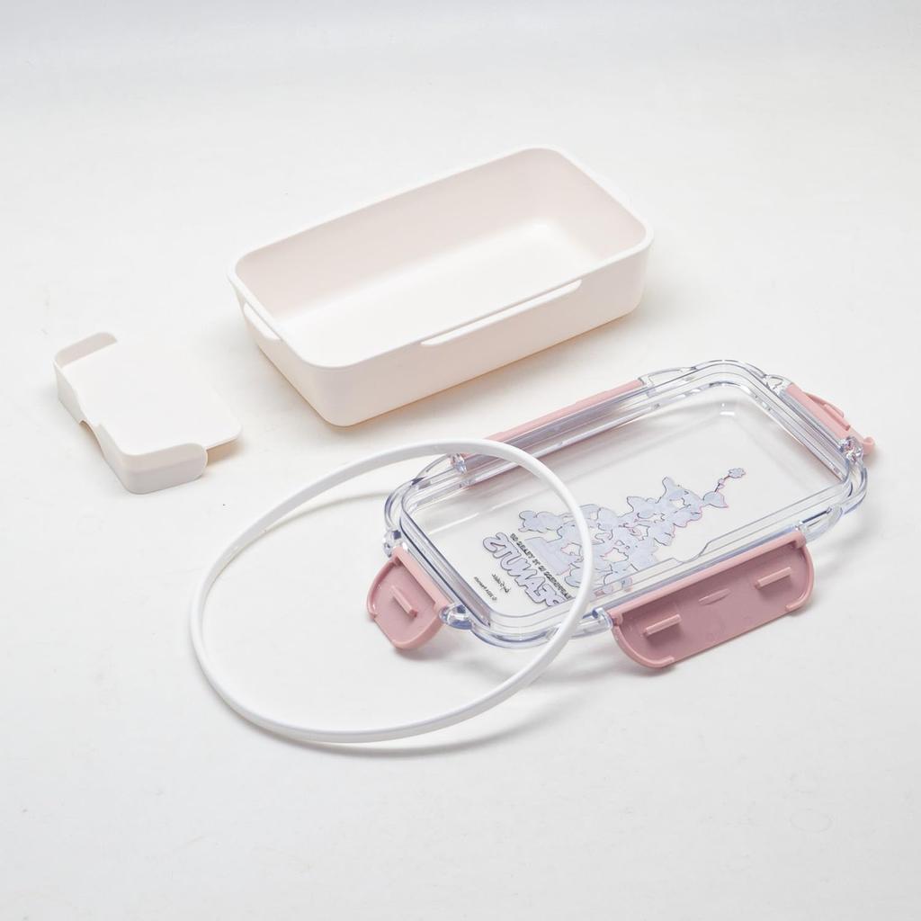 OSK Snoopy PCD-500 Lunch Box with Divider, Pink, Peanuts 75th Anniversary