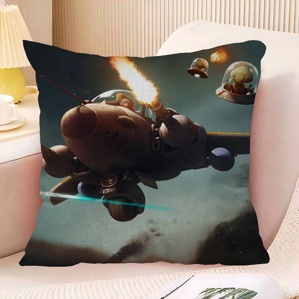 Classic Retro Game Metal Slug Gamer Decorative Room Aesthetics Pillow Case Home Decor Bedroom Sofa Bed Couch Pillow Cover 45x45