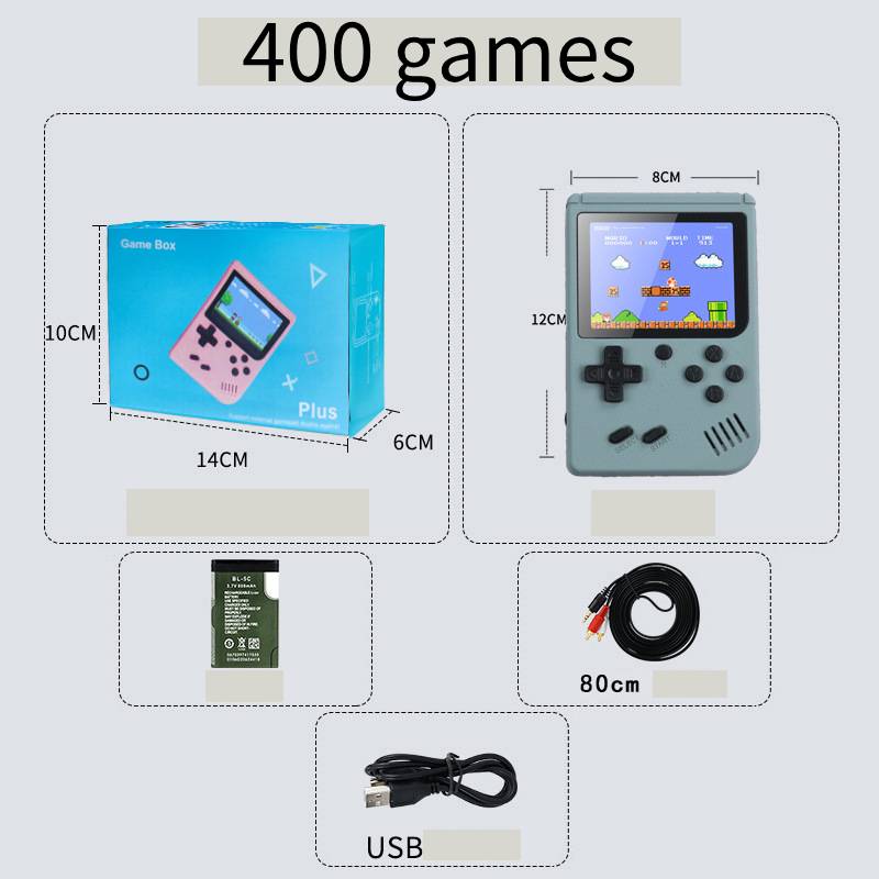 Retro Video Handheld Game Console Gameboy Builtin Classic Games Kids Gift Fun