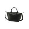 Le Pliage Xtra 25 Snap Zipper Closure Leather Shoulder Crossbody Tote Bag Small Women Handbags Black 1512987001