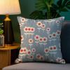 Floral Print Pillow Cover, Invisible Zipper Removable Washable, Living Room Sofa Pillowcase