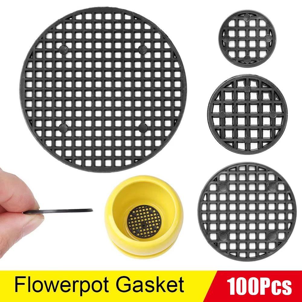 100/200/300Pcs Hole Bonsai Basin Flowerpot Gasket Leak-proof Anti-corrosion Mesh Grid Mat