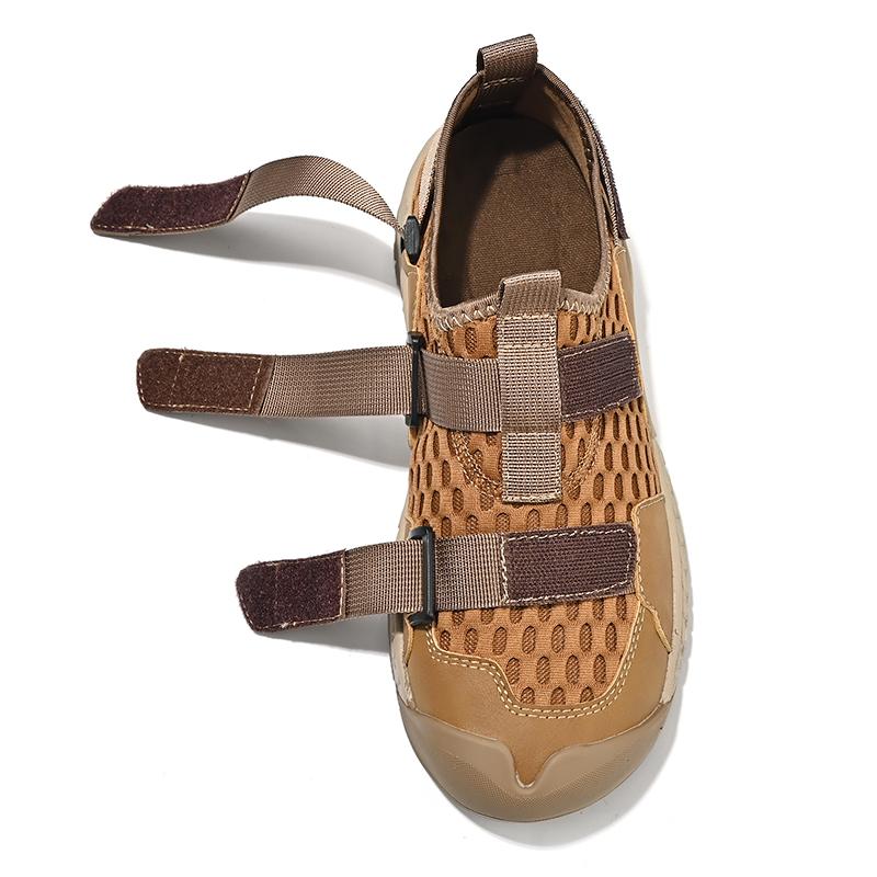 Summer Shoes New Sandals Handmade Mesh Leather Breathable Sandals 38-46