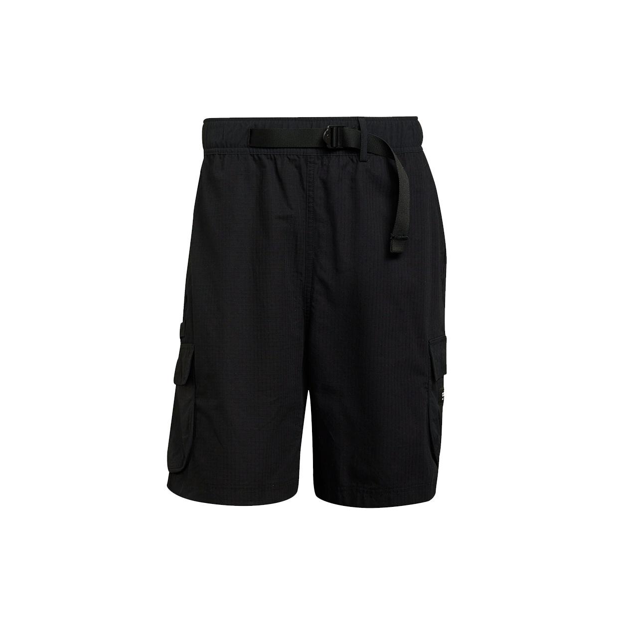 adidas originals Cargo Shorts Side Pocket Loose Lacing Sports Black Men s H09109 M