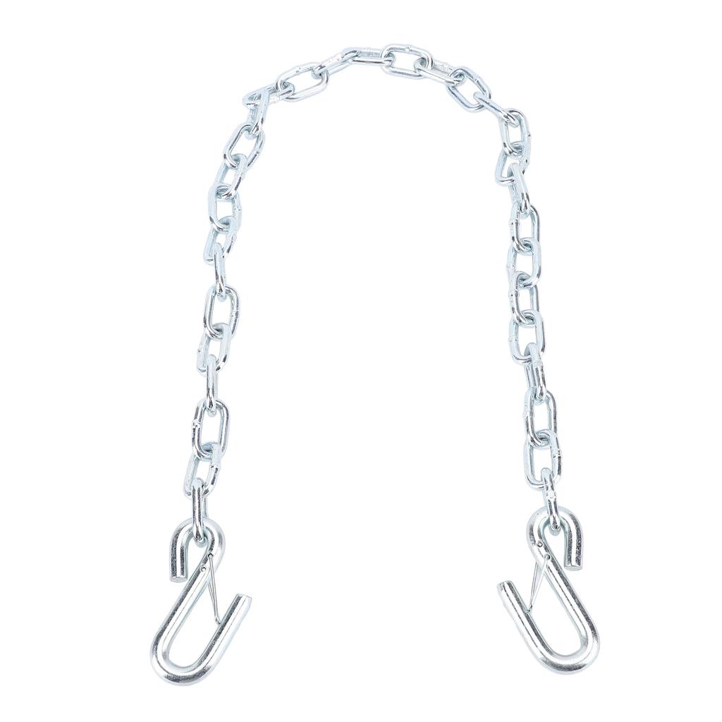 Trailer Safety Chain High Strength 1m Length with S Hooks 3500lbs Capacity Stretch Proof for Trailer RV