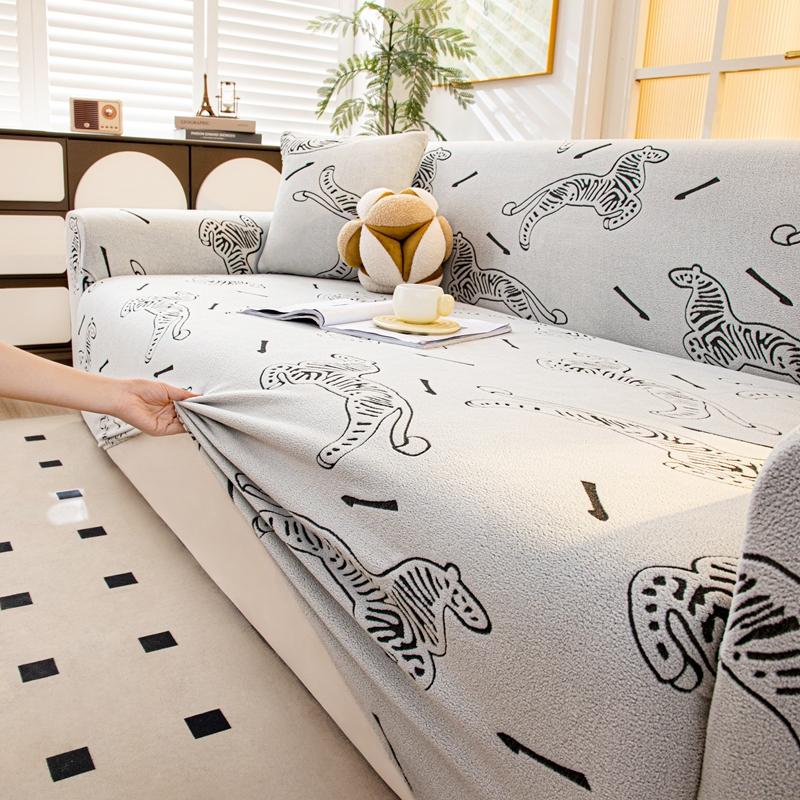 

Жаккардовые чехлы на диван для гостиной, эластичный чехол на диван, подходит для домашних животных, собак, противоскользящие, утолщенные накидки, защита для мебели Small(90-140cm)1pc