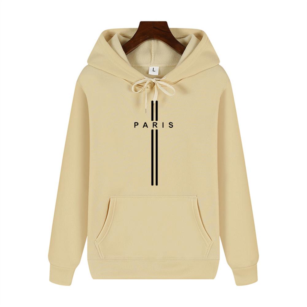 Simple Personality Printed Autumn and Winter Comfort Plus Cashmere Men's High Quality Casual Fashion Warm Street Hoodie